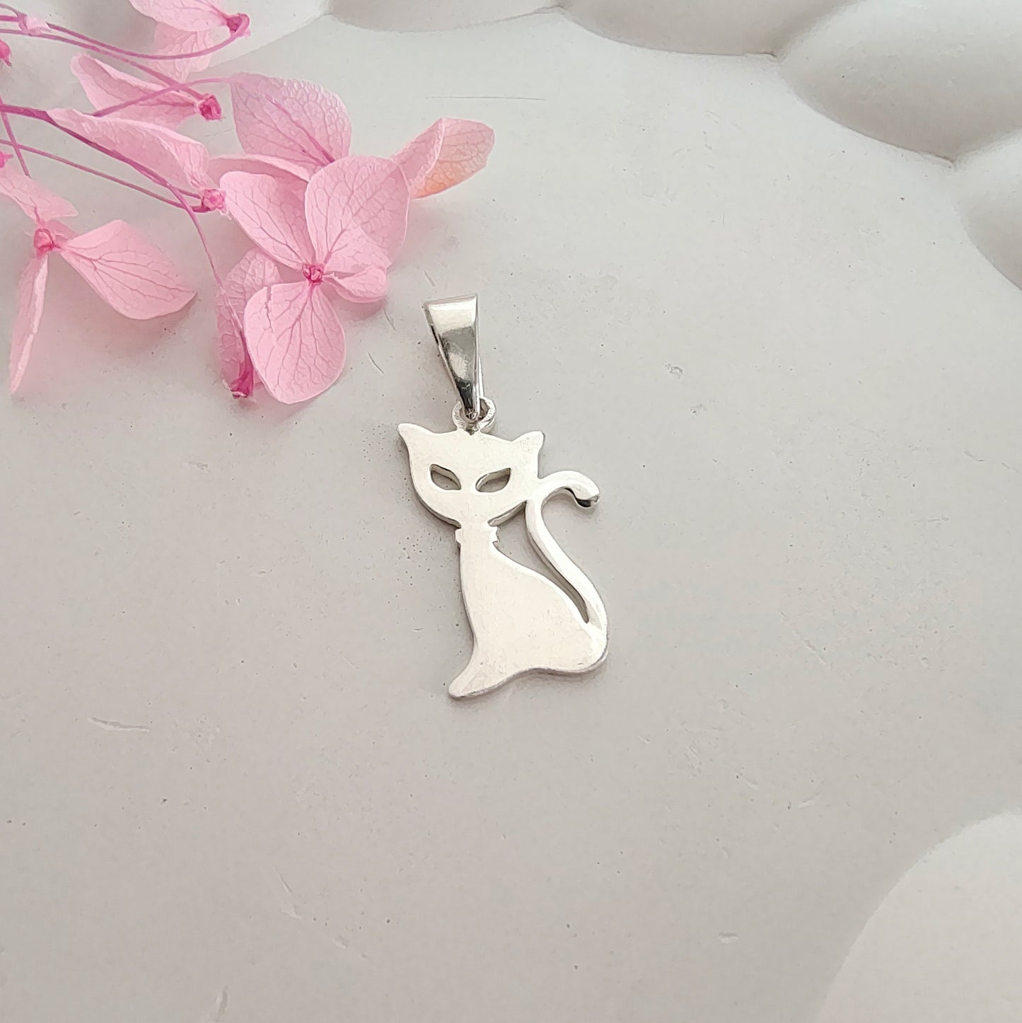 Colgante Plata Gatito