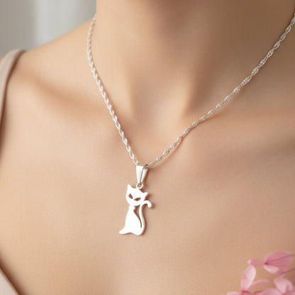 Colgante Plata Gatito