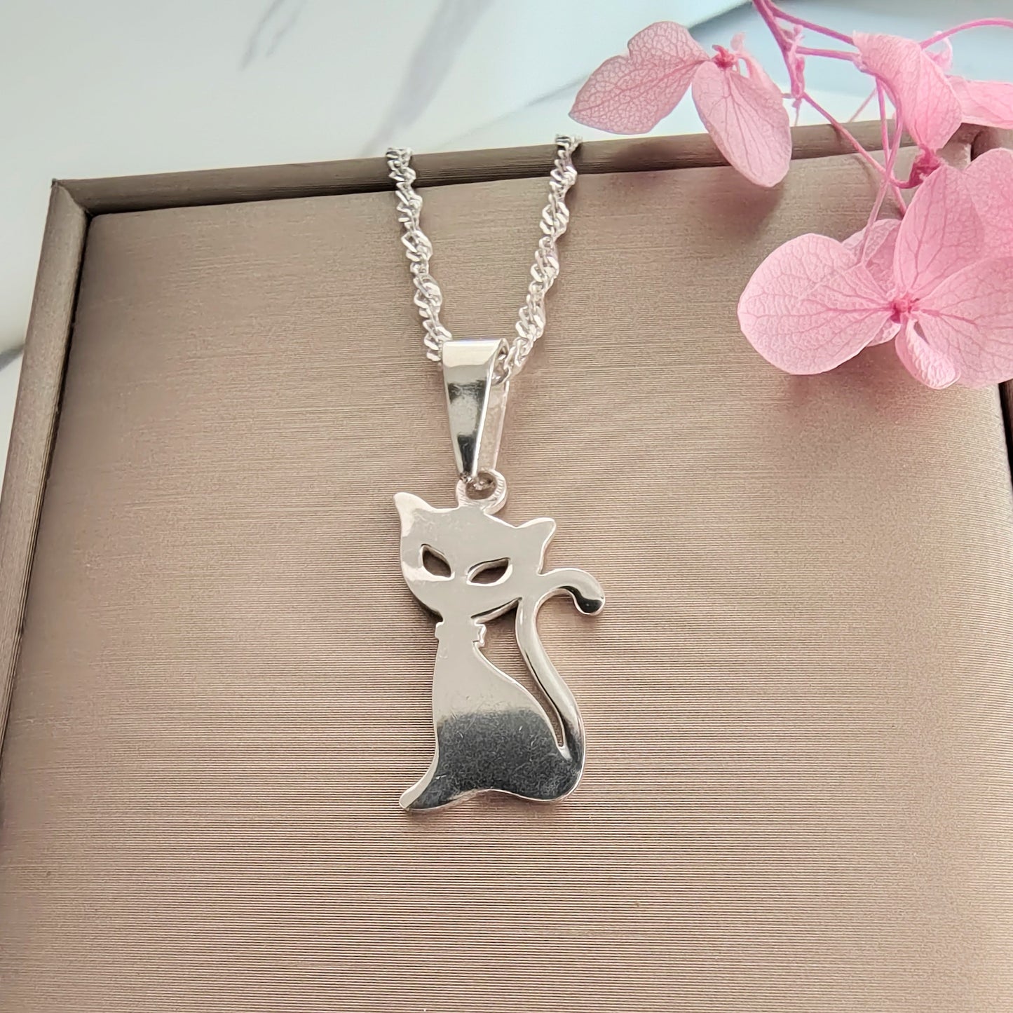 Colgante Plata Gatito