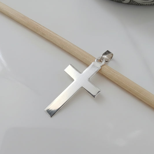 Cruz Plata Plana 35 mm