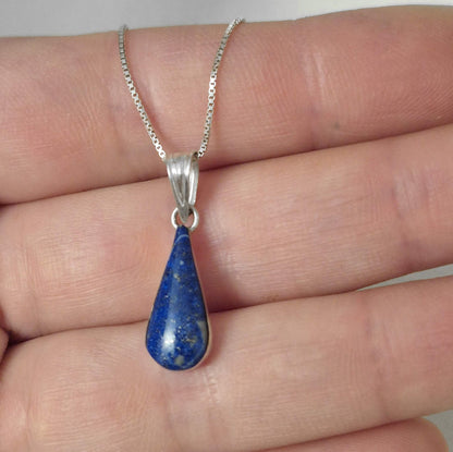 Conjunto Aros y Collar en Plata 950 con Lapislázuli