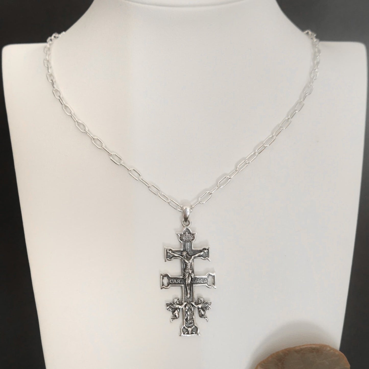 Colgante Cruz de Caravaca plata