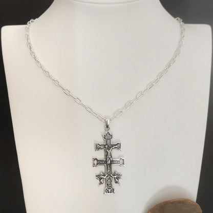 Colgante Cruz de Caravaca plata